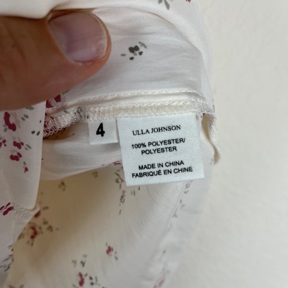 Ulla Johnson Cream Floral Blouse - Picture 5 of 6